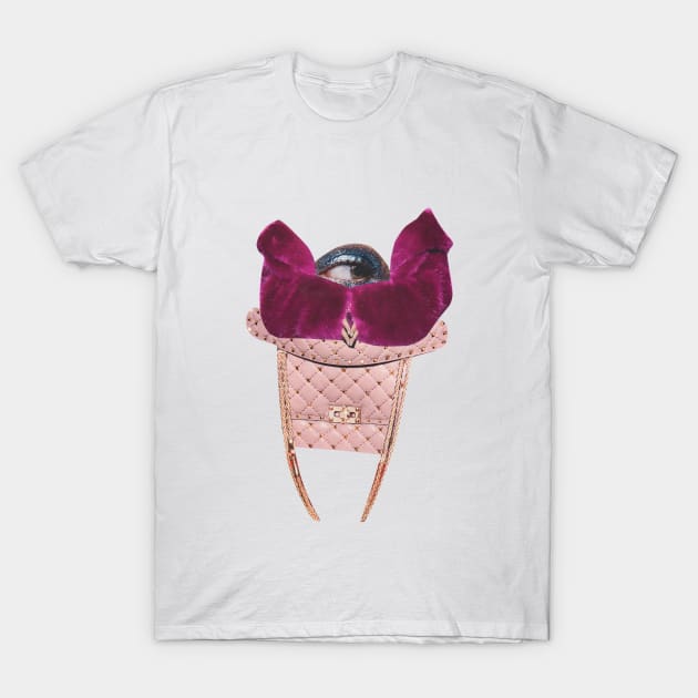 Wary Girl in Pink Fur T-Shirt by Luca Mainini